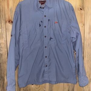 Simms Light Blue Casual Button Down Shirt